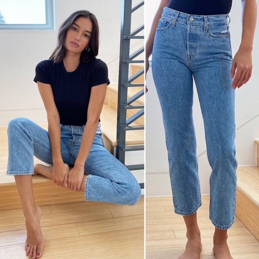 Levi's Premium Wedgie Straight Luxor Lanes Wash - Picture 6 of 10